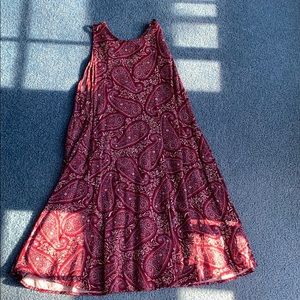 Long dress with a button back